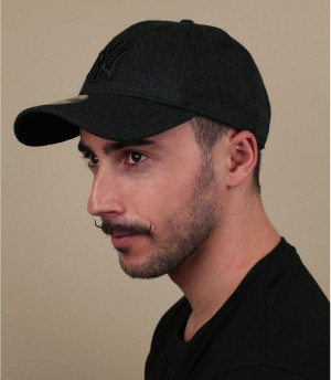 Cap NY schwarz Cap MLB Heather 39Thirty NY black